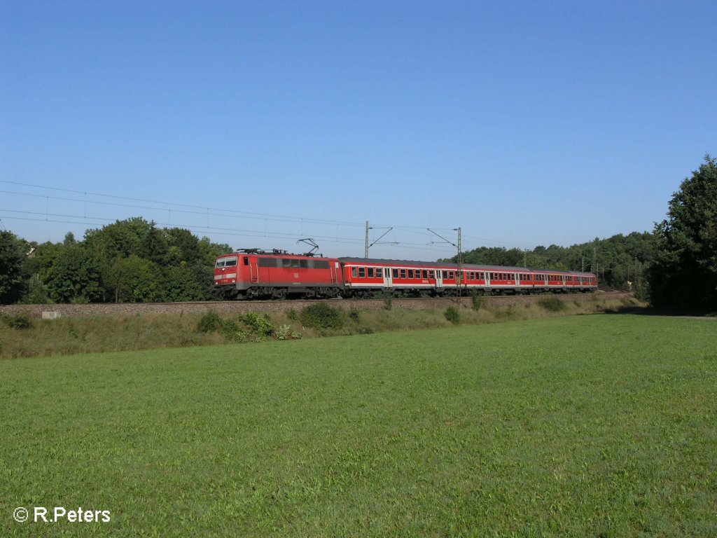 111 178-0 zieht bei Edlhausen eine RB Plattling. 09.09.08