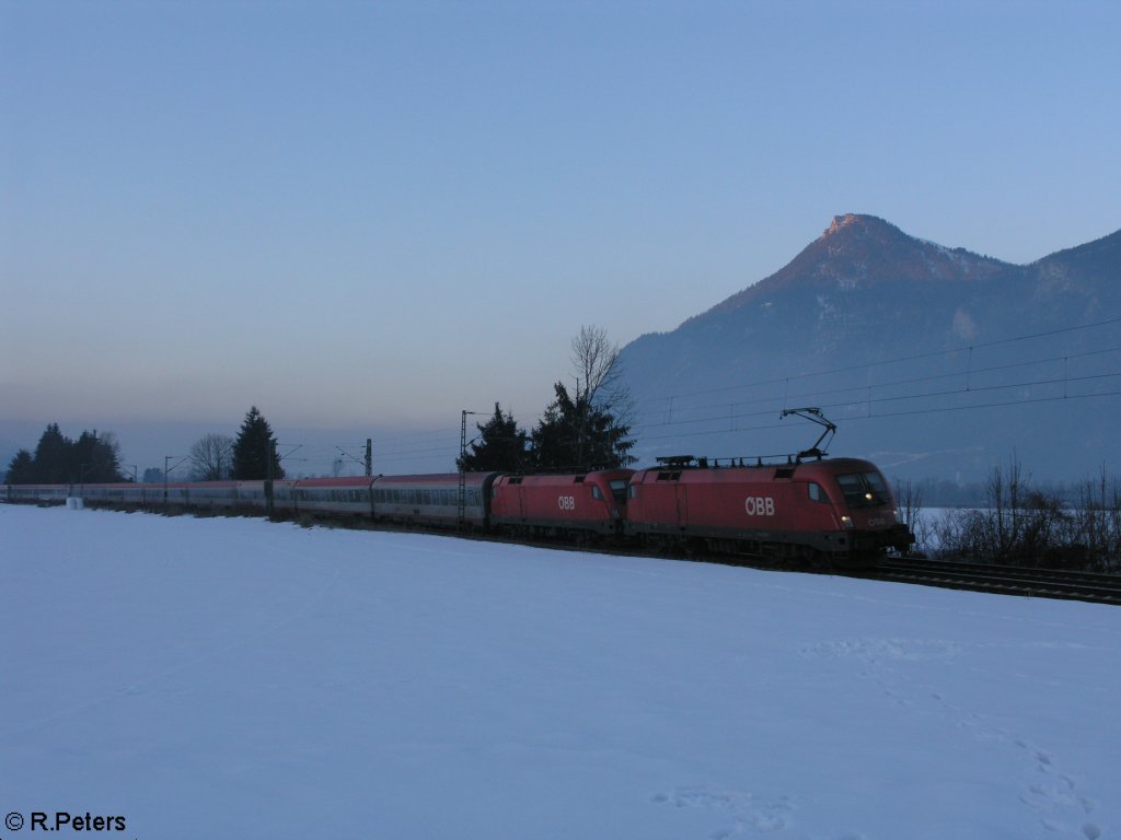 1116 276+176 ziehen ein OEC nach Bregenz bei Niederaudorf. 18.02.10