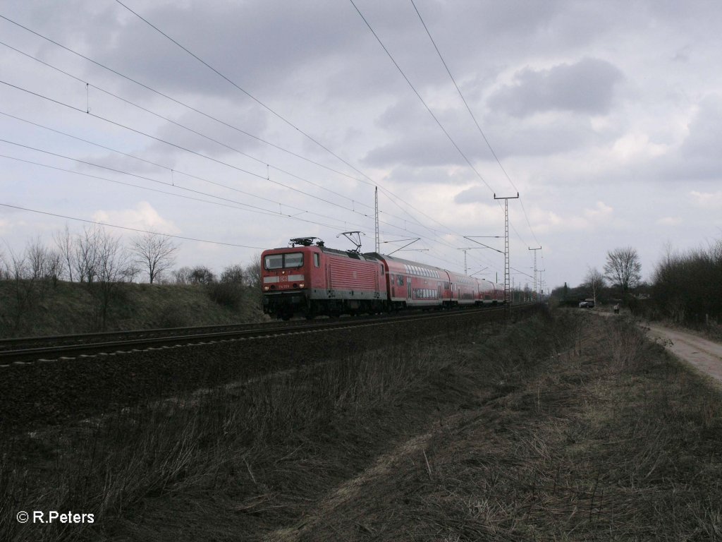 114 028 mit RE18126 Magdeburg HBF bei Frankfurt/Oder Nuhnen. 31.03.11