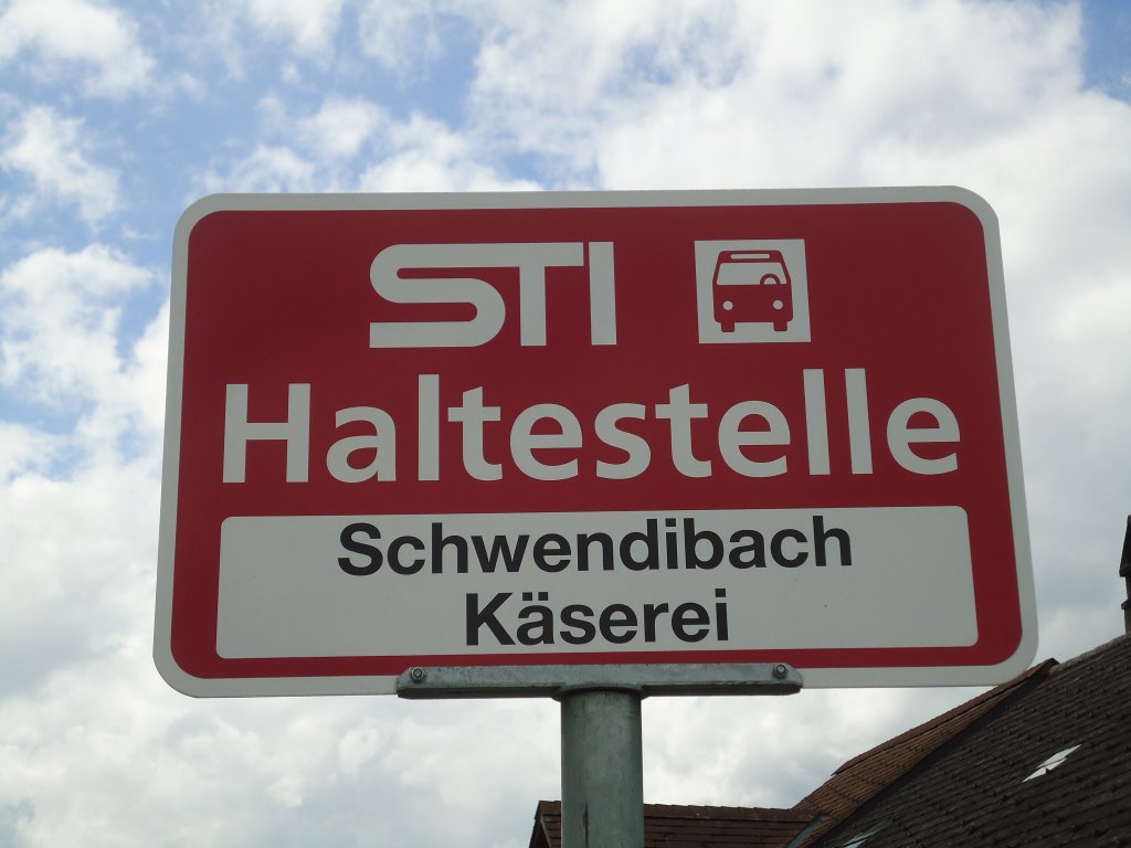 (128'764) - STI-Haltestelle - Schwendibach, Schwendibach Kserei - am 15. August 2010