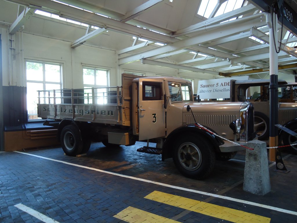 (128'834) - Im Saurer-Museum in Arbon: Saurer-Lastwagen - Nr. 3 - am 21. August 2010