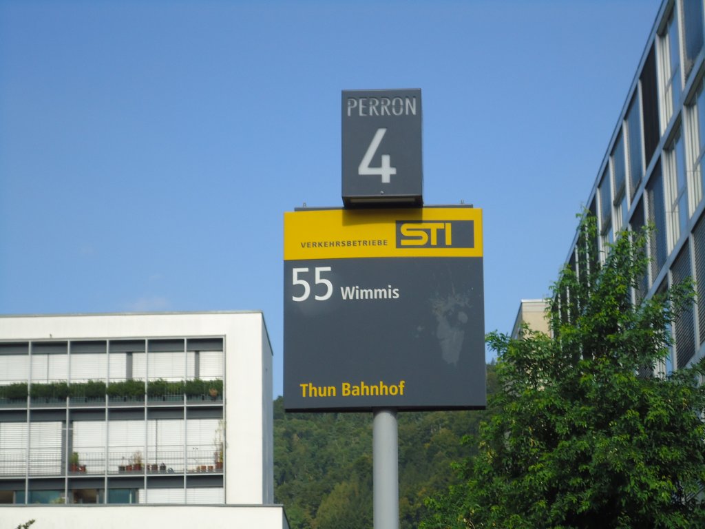 (129'293) - STI-Haltestelle - Thun, Bahnhof - am 4. September 2010