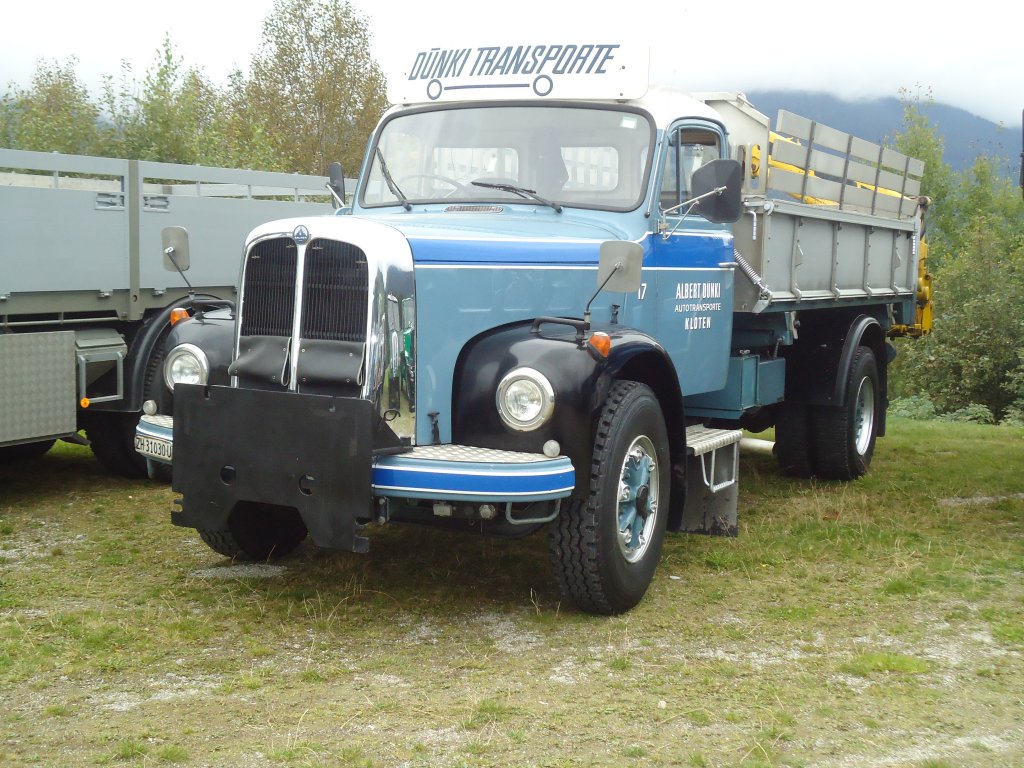 (129'969) - Dnki, Kloten - Nr. 17/ZH 31'030 U - Saurer am 18. September 2010 in Breil, Militranlage