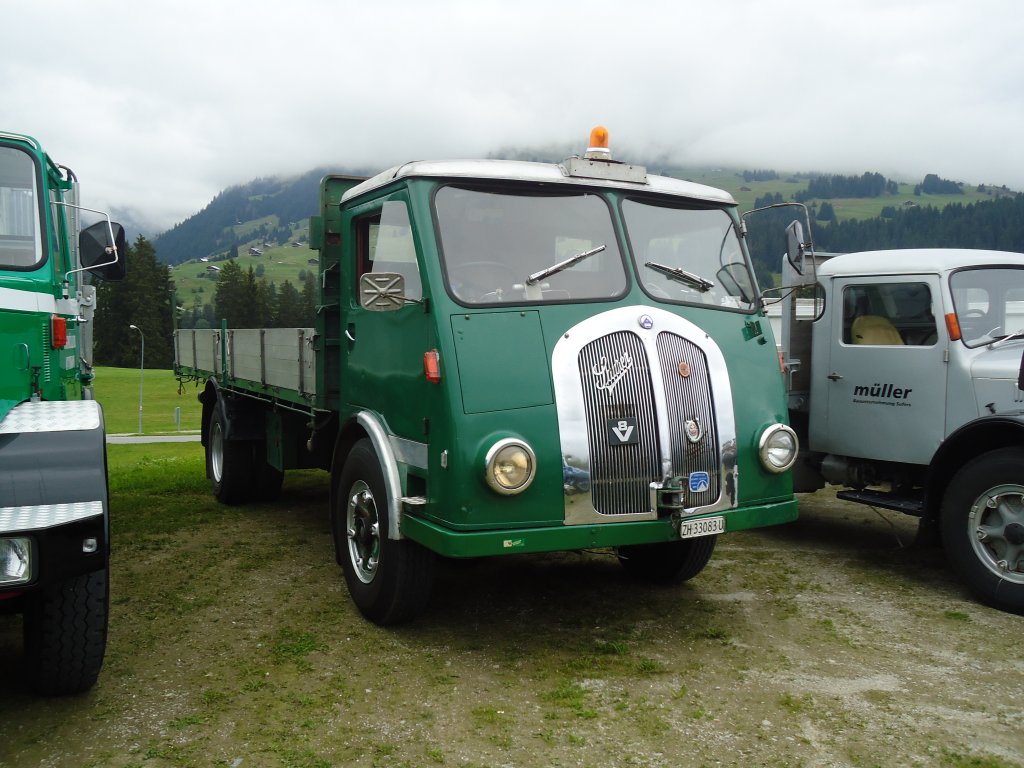 (129'973) - Saurer-Lastwagen - ZH 33'083 U - am 18. September 2010 in Breil, Militranlage