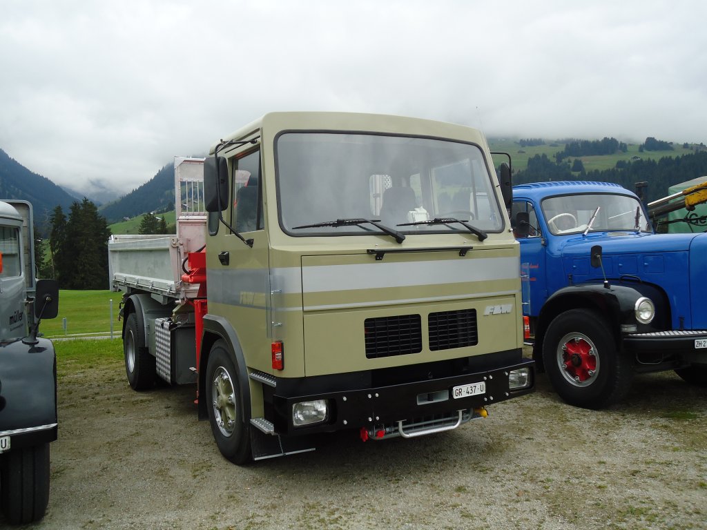 (129'975) - FBW-Lastwagen - GR 437 U - am 18. September 2010 in Breil, Militranlage