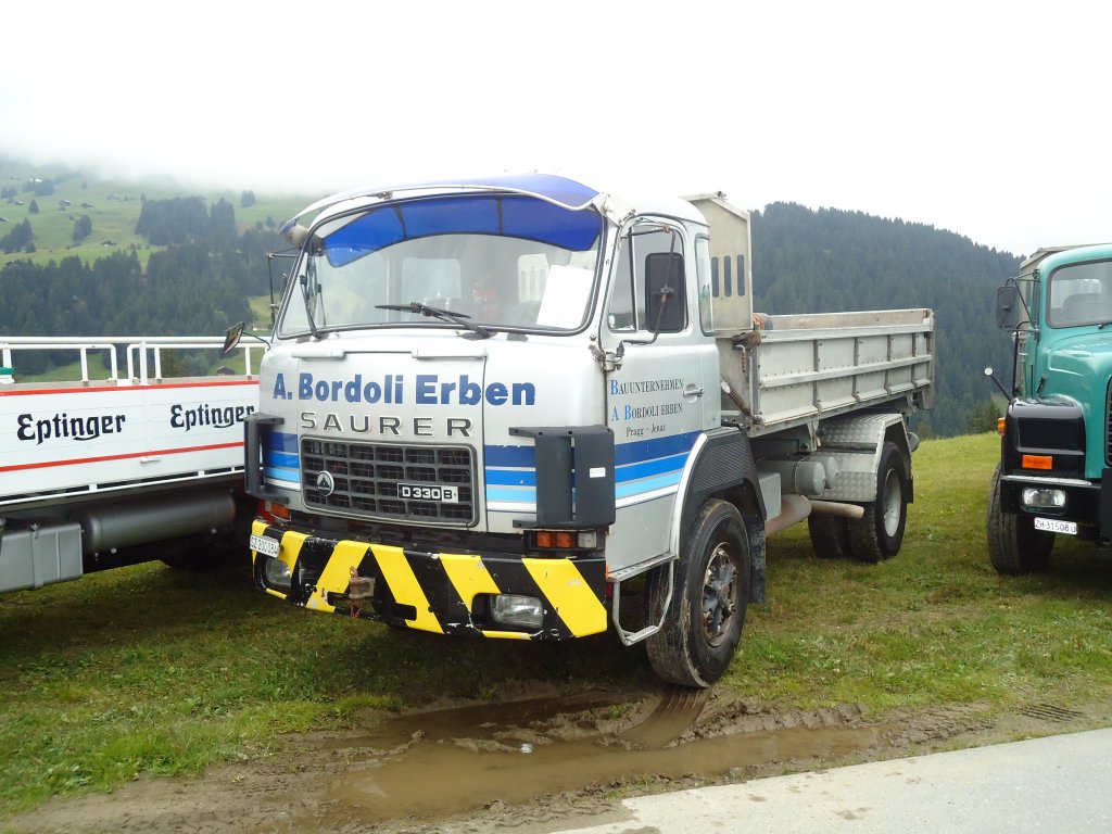 (130'002) - Bardoli, Pragg - SZ 200'084 - Saurer am 18. September 2010 in Breil, Militranlage
