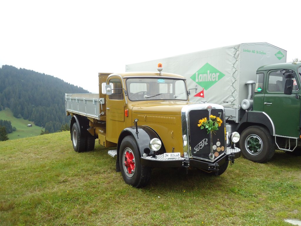 (130'003) - Schregenberger, Degersheim - Nr. 7/ZH 80'448 - FBW am 18. September 2010 in Breil, Militranlage