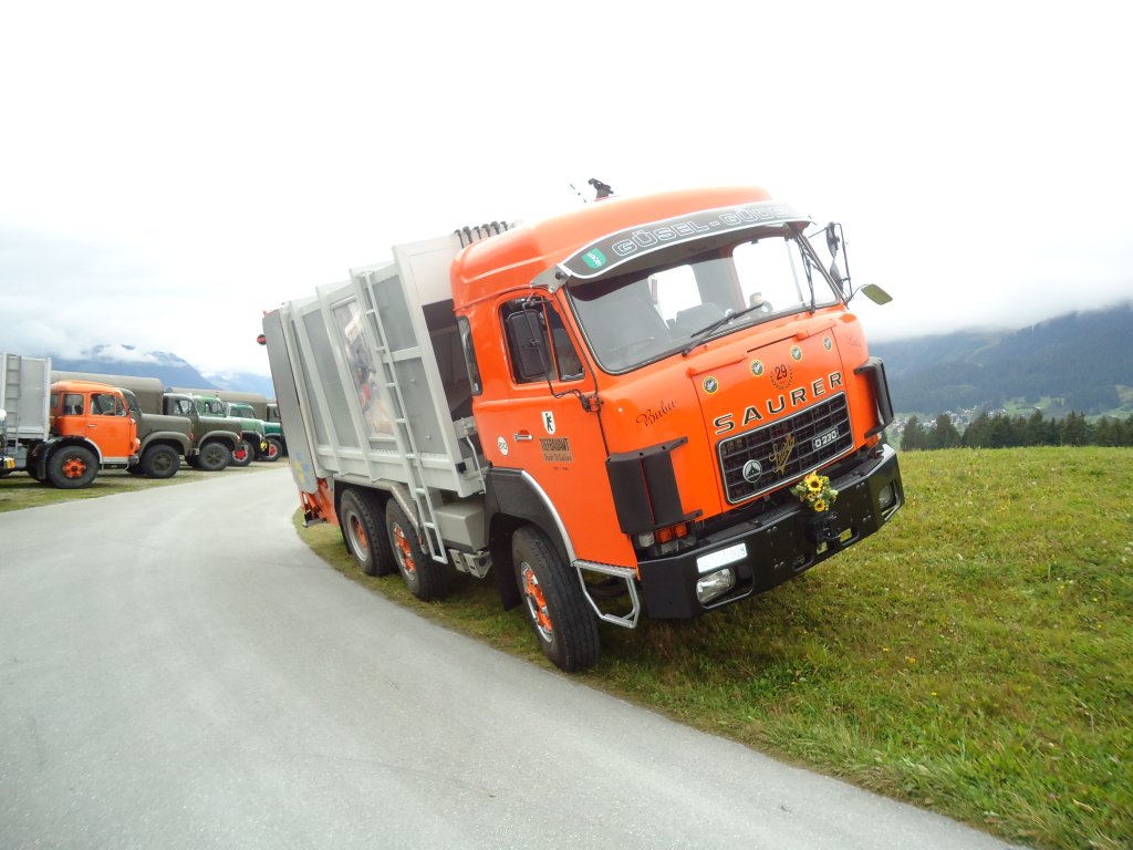 (130'008) - Tiefbauamt, St. Gallen - Nr. 810/SG 500'008 - Saurer am 18. September 2010 in Breil, Militranlage