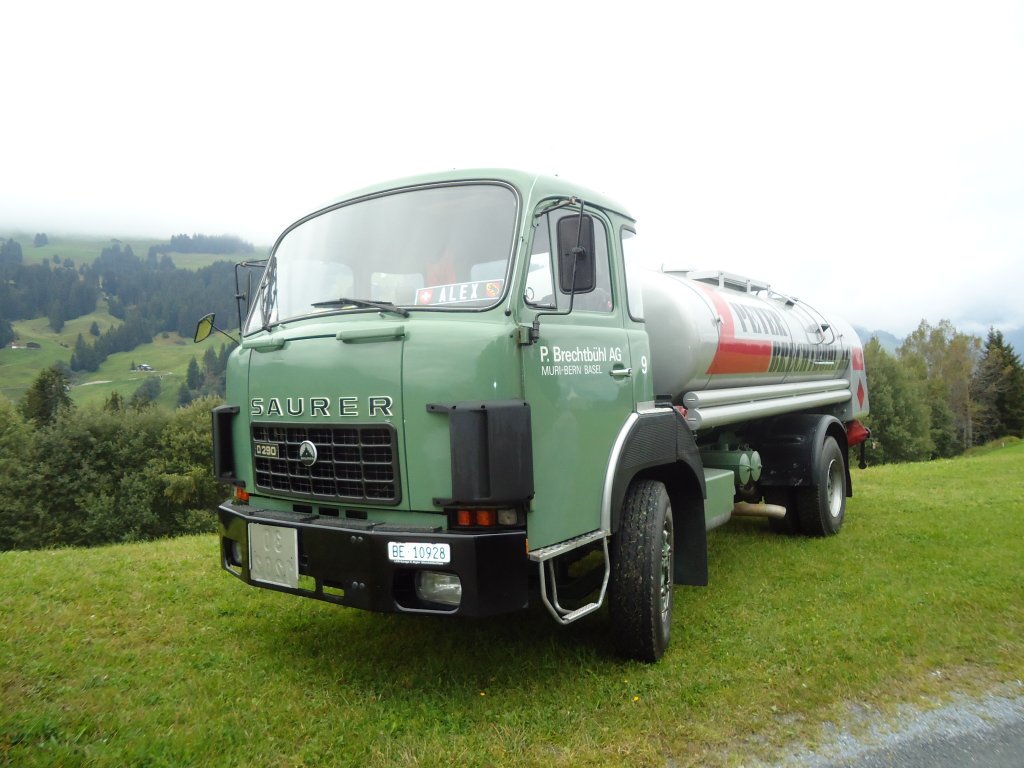 (130'009) - Brechtbhl, Muri - Nr. 9/BE 10'928 - Saurer am 18. September 2010 in Breil, Militranlage