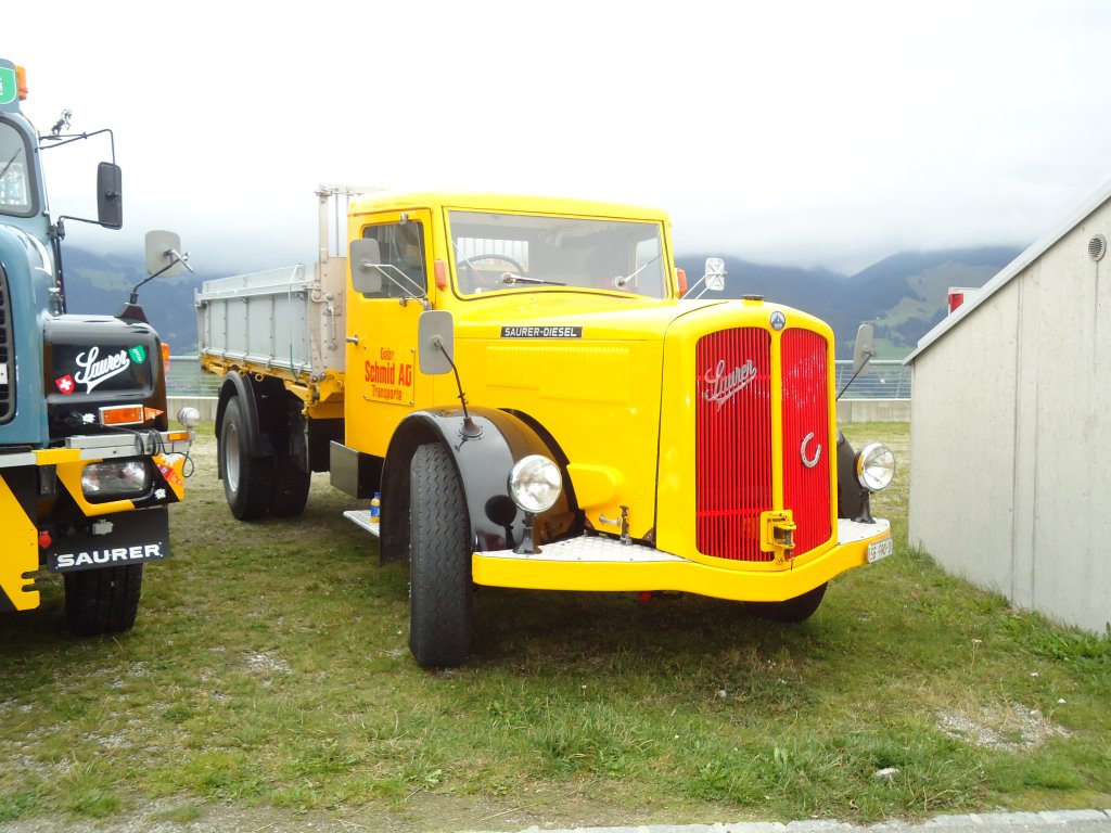 (130'025) - Schmid AG - SG 990 U - Saurer am 18. September 2010 in Breil, Militranlage