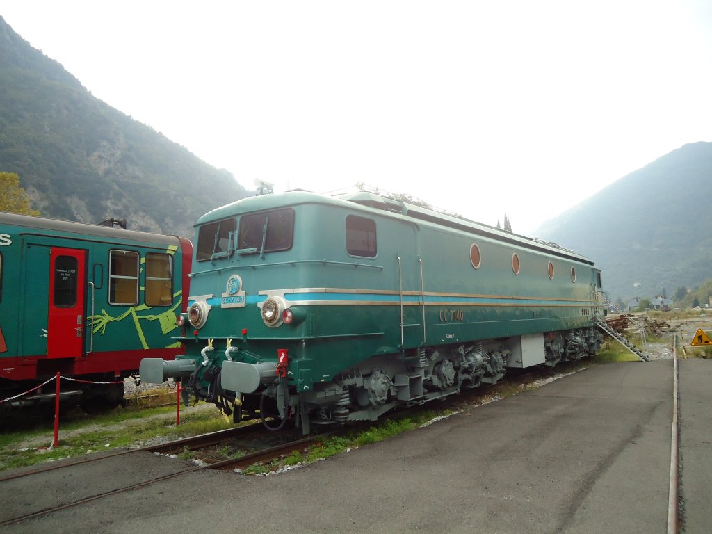 (130'731) - SNCF-Lokomotive - Nr. CC-7140 - am 16. Oktober 2010 in Breil-sur-Roya