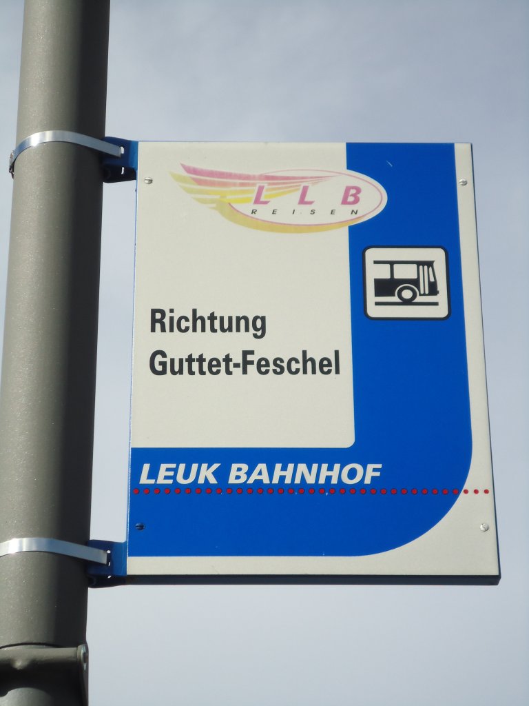 (130'850) - LLB-Haltestelle - Leuk, Bahnhof - am 1. November 2010