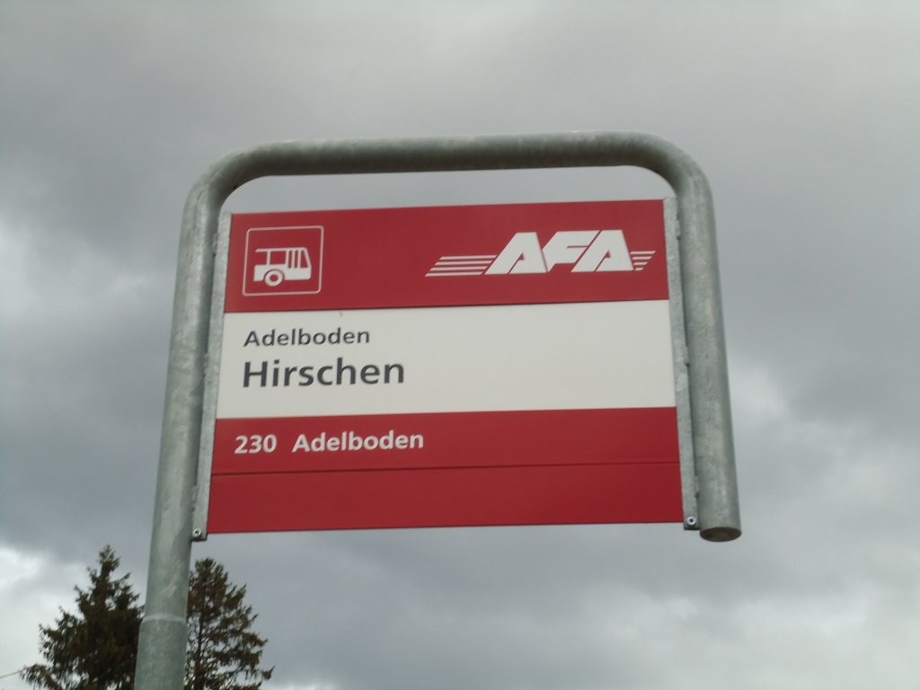 (130'964) - AFA-Haltestelle - Adelboden, Hirschen - am 15. November 2010