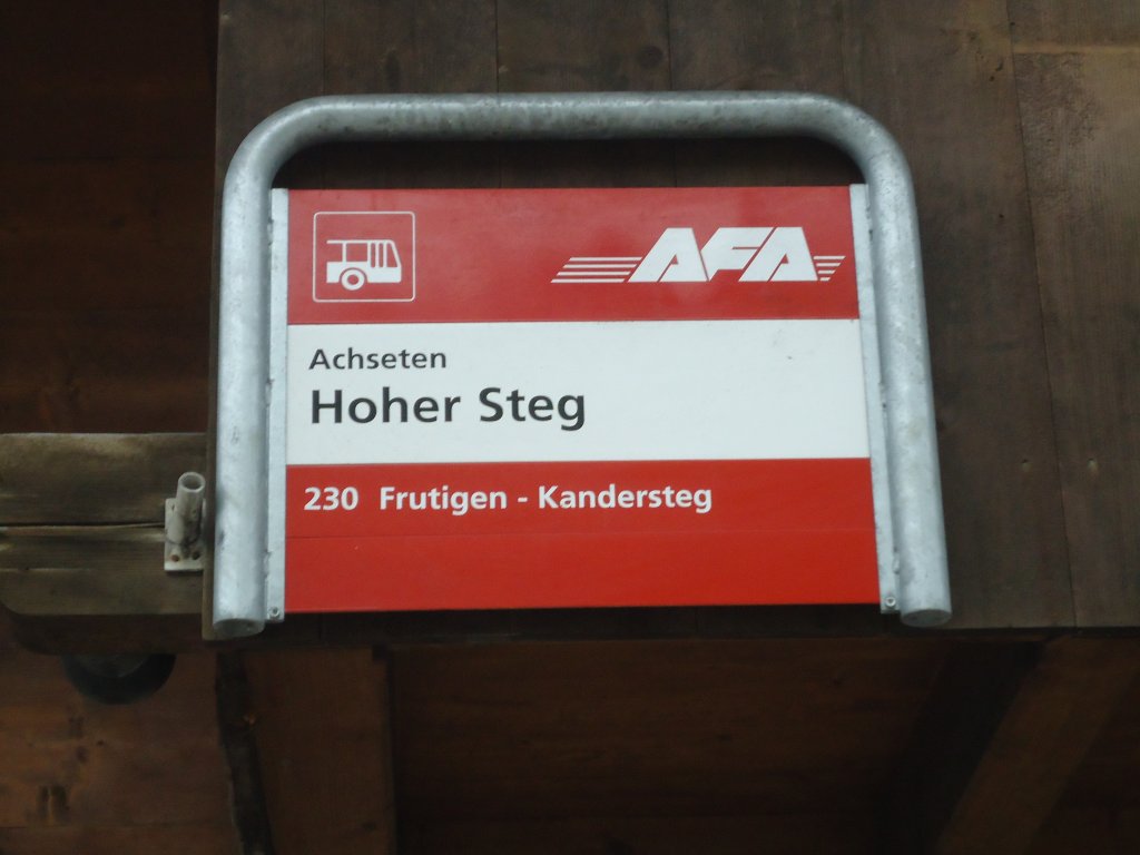 (130'979) - AFA-Haltestelle - Achseten, Hoher Steg - am 15. November 2010