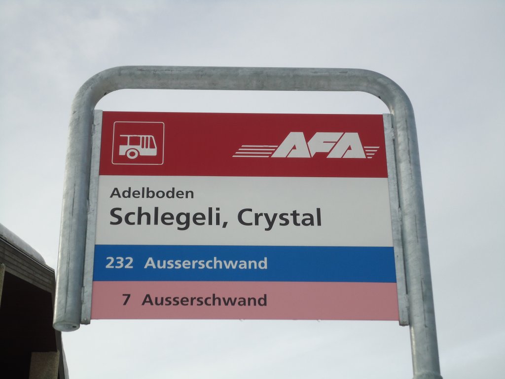 (131'123) - AFA-Haltestelle - Adelboden, Schlegeli, Crystal - am 28. November 2010