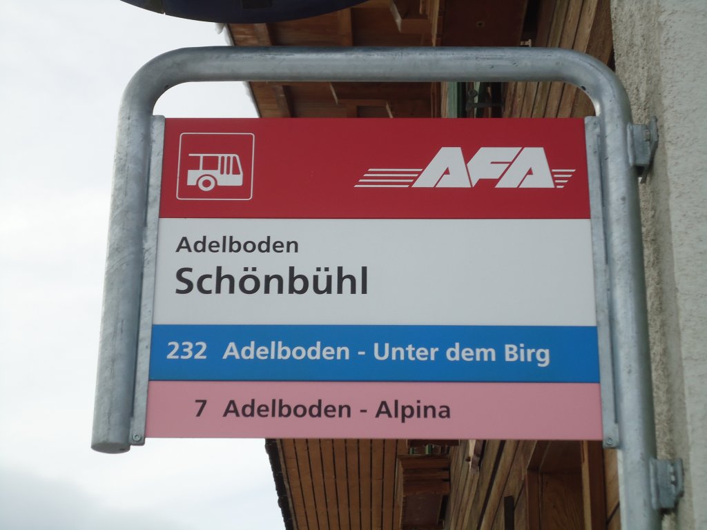 (131'130) - AFA-Haltestelle - Adelboden, Schnbhl - am 28. November 2010