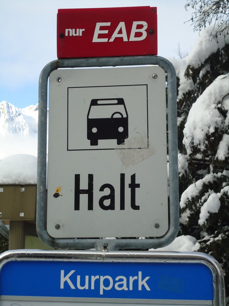 (131'778) - EAB-Haltestelle - Engelberg, Kurpark - am 29. Dezember 2010