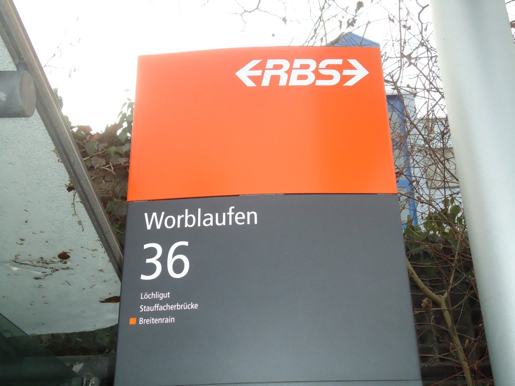 (132'431) - RBS-Haltestelle - Worblaufen, Bahnhof - am 24. Januar 2011