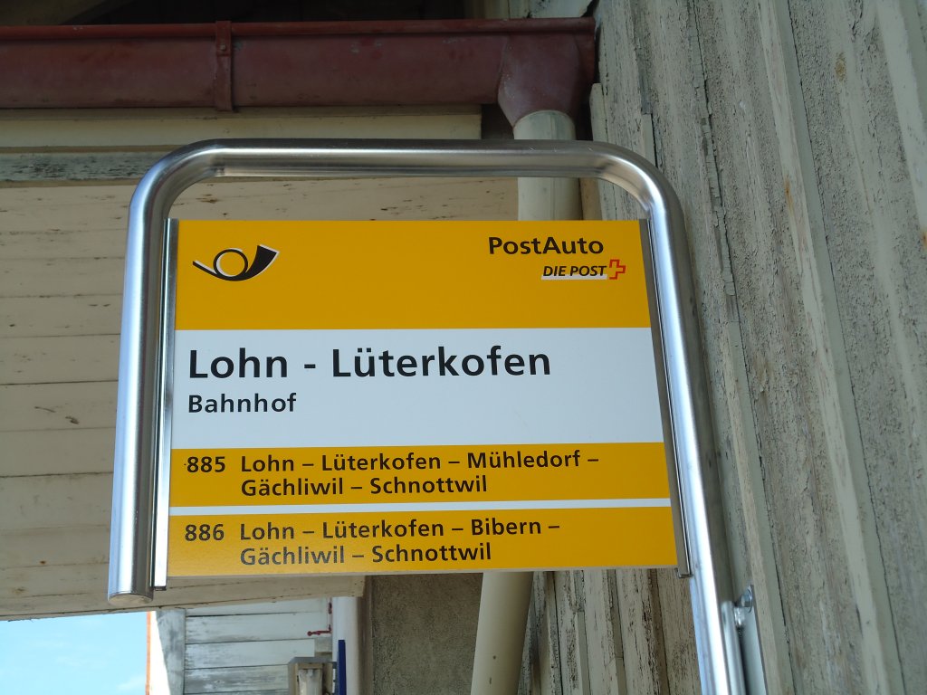 (132'440) - PostAuto-Haltestelle - Lohn-Lterkofen, Bahnhof - am 24. Januar 2011