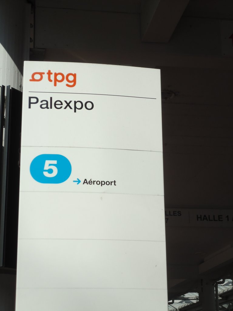 (132'844) - TPG-Haltestelle - Genve, Palexpo - am 10. Mrz 2011