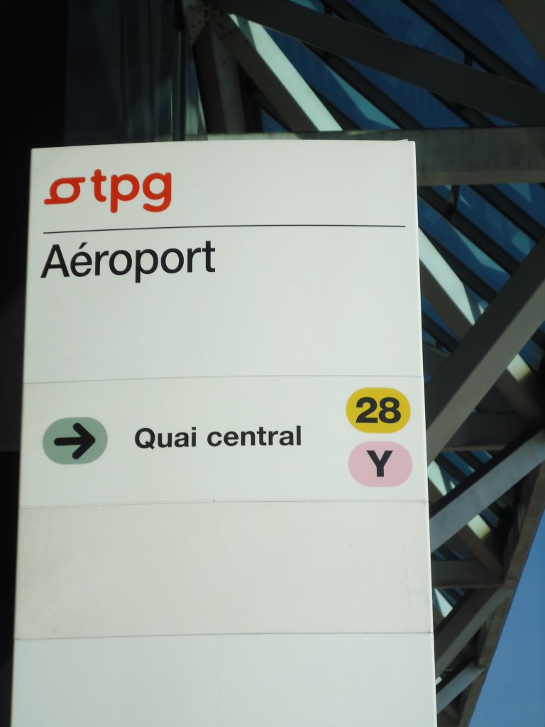 (132'848) - TPG-Haltestelle - Genve, Aroport - am 10. Mrz 2011