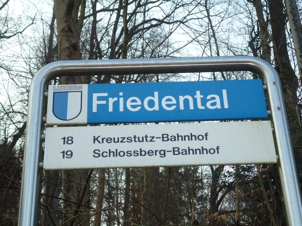 (132'959) - VBL-Haltestelle - Luzern, Friedental - am 11. Mrz 2011