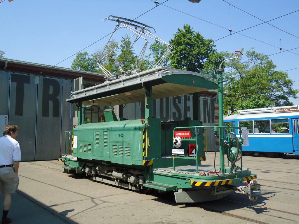 (133'451) - VBZ Zrich - Nr. 1905 - am 25. April 2011 in Zrich, Trammuseum