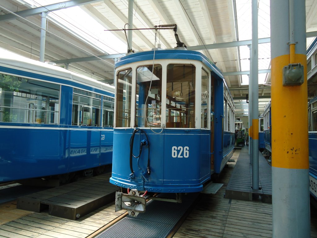 (133'458) - VBZ-Tram - Nr. 626 - am 25. April 2011 in Zrich, Trammuseum