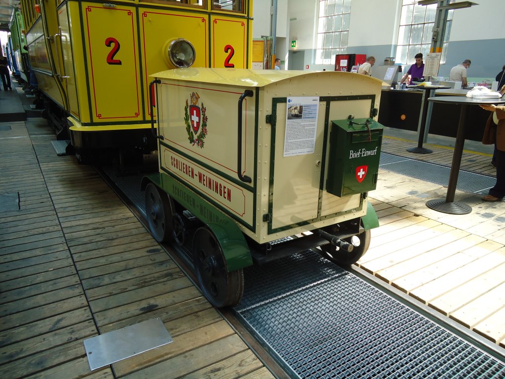 (133'469) - Schlieren-Weiningen Postwgeli am 25. April 2011 in Zrich, Trammuseum