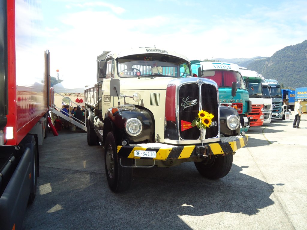 (134'369) - Minnig, Oberbalm - BE 34'110 - Saurer am 25. Juni 2011 in Interlaken, Flugplatz