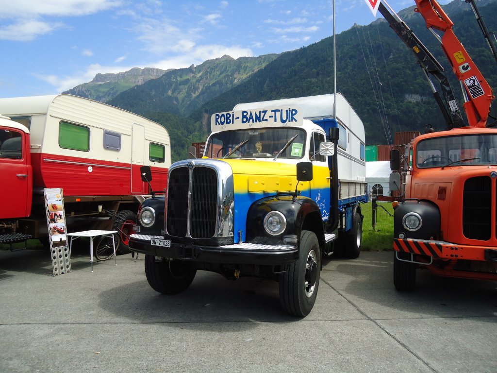(134'392) - Banz - OW 21'028 - Saurer am 25. Juni 2011 in Interlaken, Flugplatz