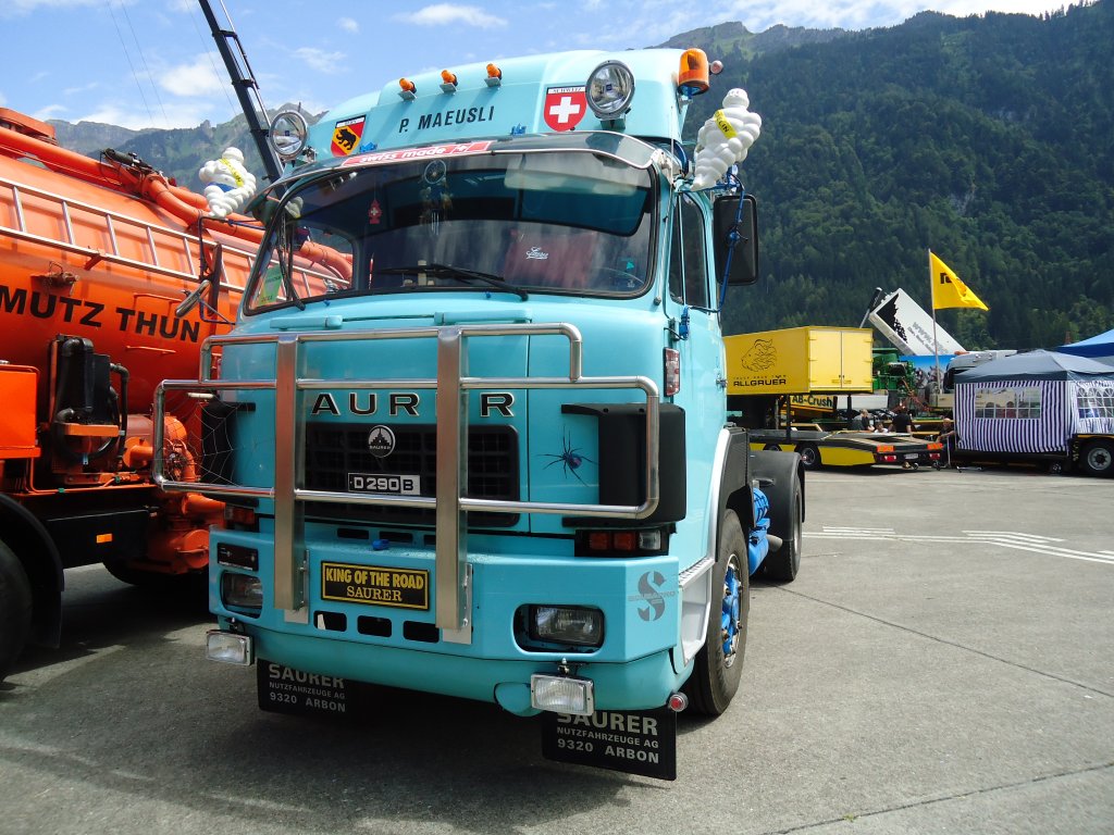 (134'400) - Maeusli - Saurer am 25. Juni 2011 in Interlaken, Flugplatz