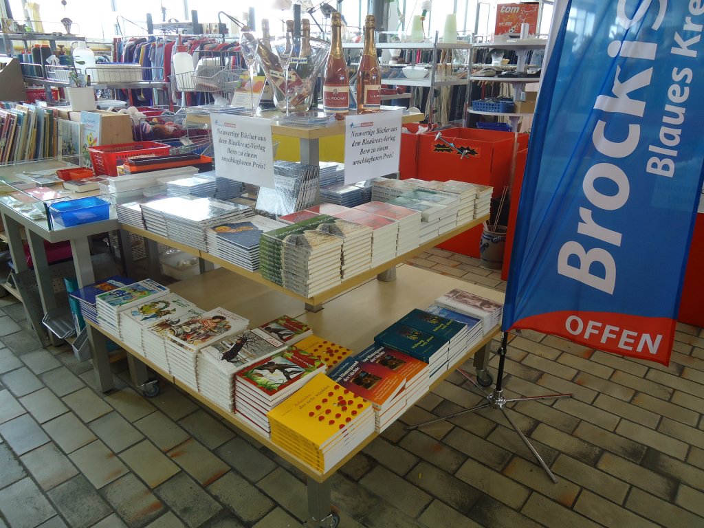 (134'593) - Blaues Kreuz Bcherausstellung im BrockiShop am 1. Juli 2011