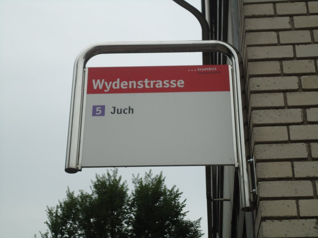 (134'905) - StadtBUS Frauenfeld-Haltestelle - Frauenfeld, Wydenstrasse - am 10. Juli 2011