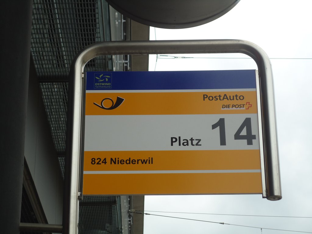 (134'935) - PostAuto-Haltestelle - Frauenfeld, Bahnhof - am 10. Juli 2011