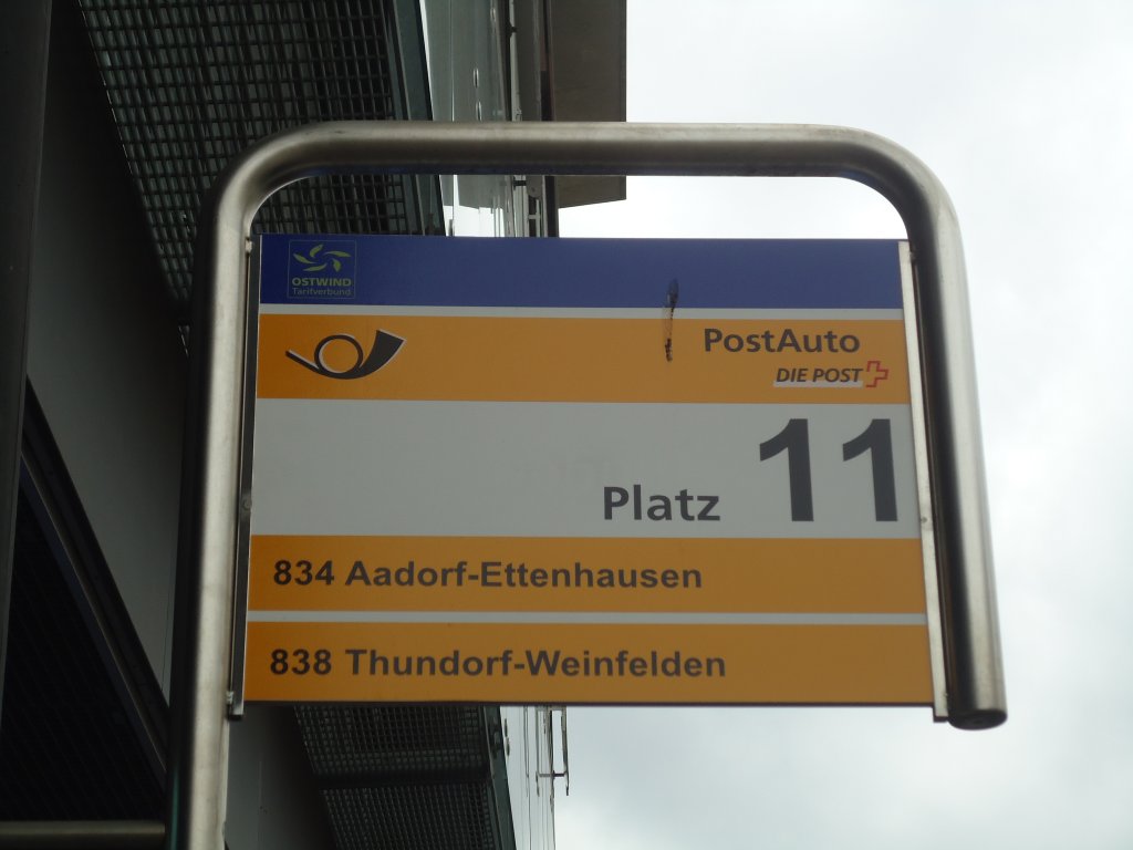 (134'938) - PostAuto-Haltestelle - Frauenfeld, Bahnhof - am 10. Juli 2011