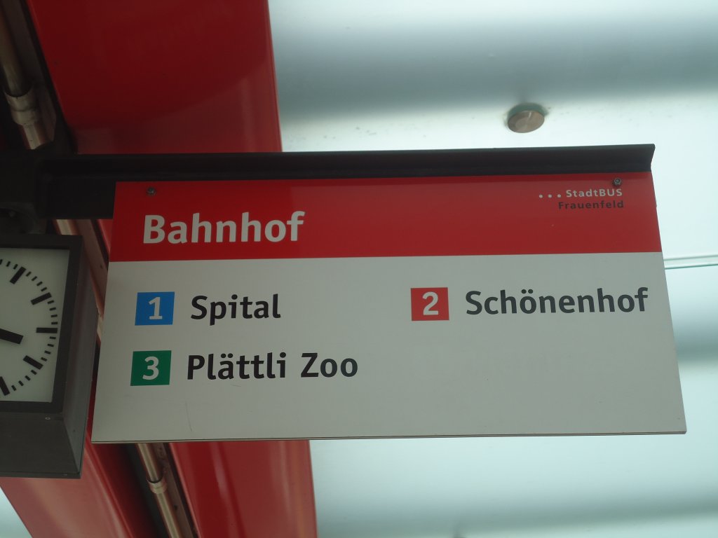 (134'943) - StadtBUS Frauenfeld-Haltestelle - Frauenfeld, Bahnhof - am 10. Juli 2011