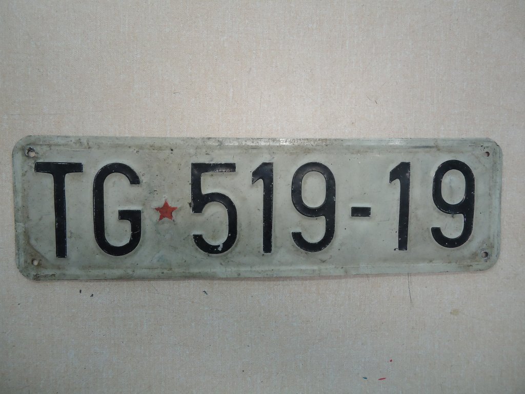 (135'343) - Autonummer aus Jugoslawien - TG 519-19 - am 30. Juli 2011 im BrockiShop