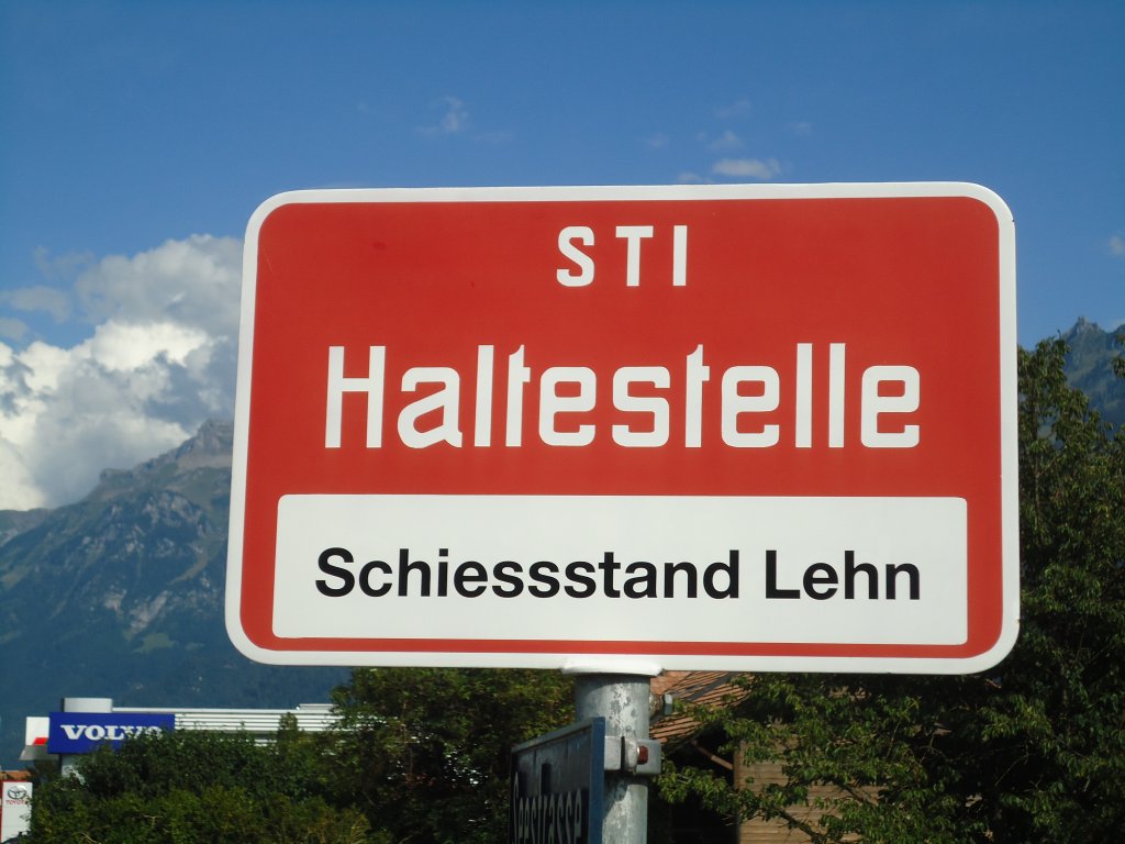(135'478) - STI-Haltestelle - Unterseen, Schiessstand Lehn - am 14. August 2011