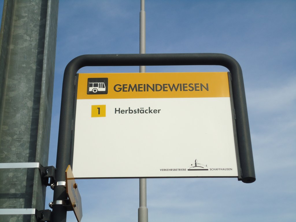 (136'176) - VBSH-Haltestelle - Neuhausen, Gemeindewiesen - am 25. September 2011