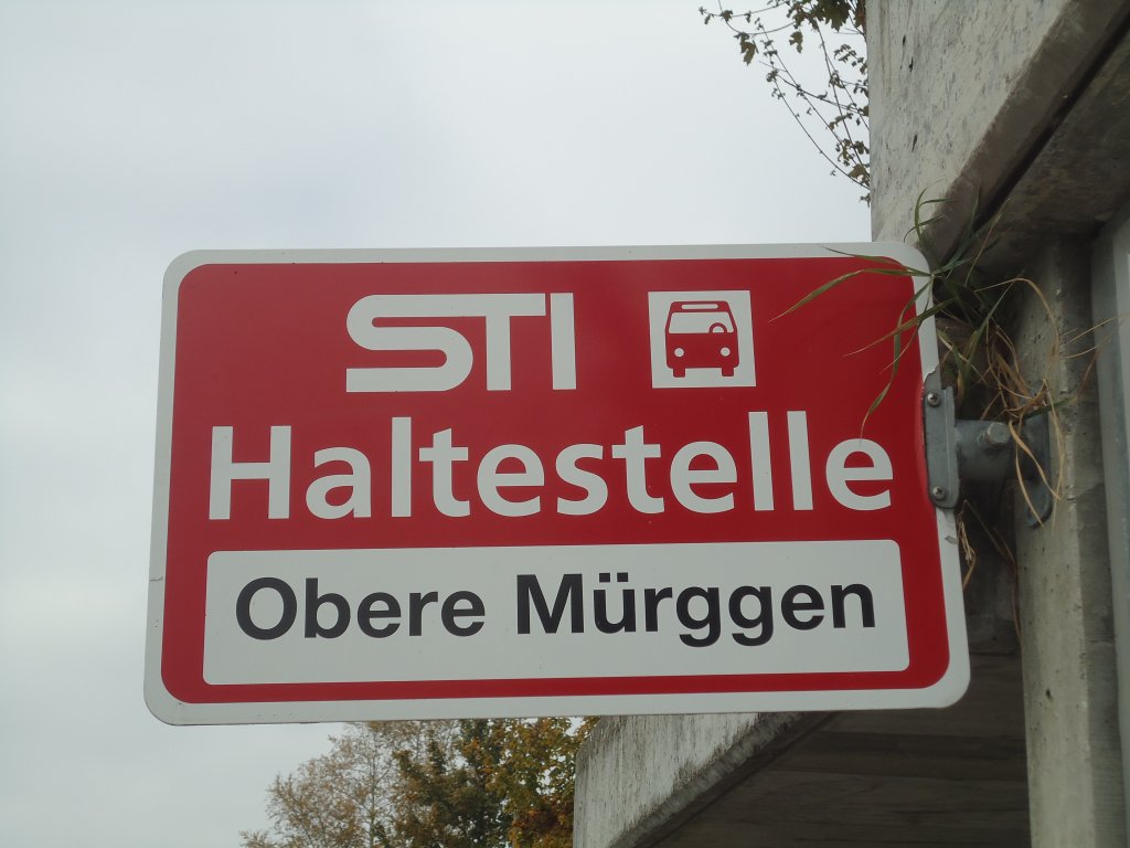 (136'621) - STI-Haltestelle - Fahrni, Obere Mrggen - am 17. Oktober 2011