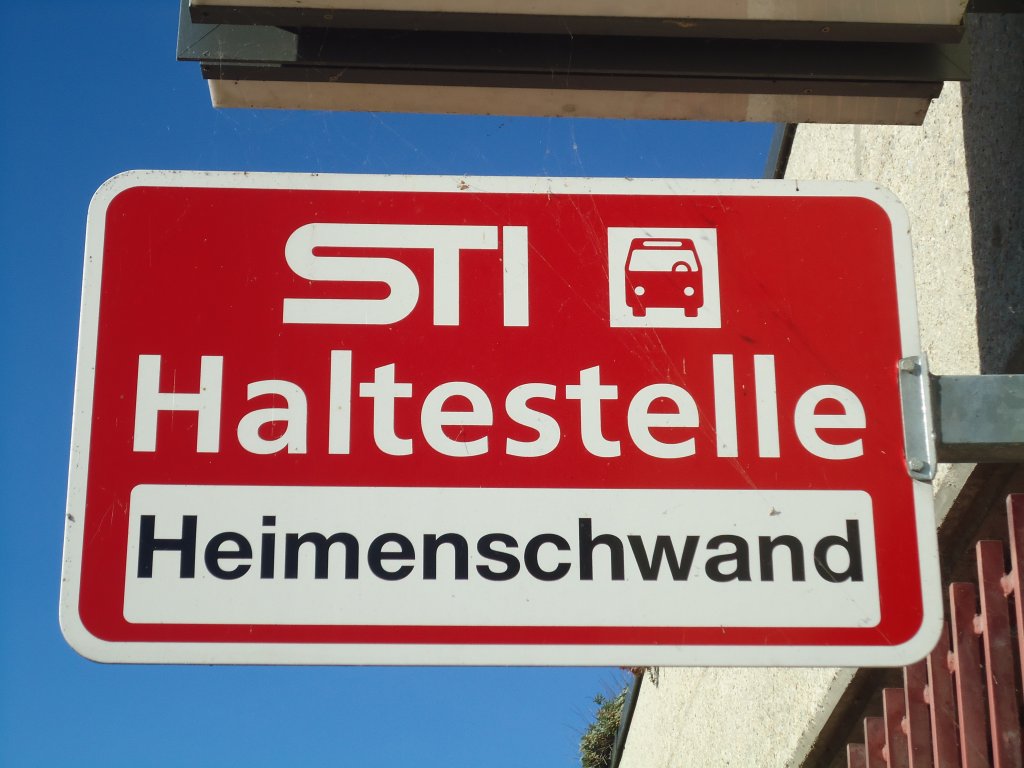 (136'782) - STI-Haltestelle - Heimenschwand, Heimenschwand - am 21. November 2011