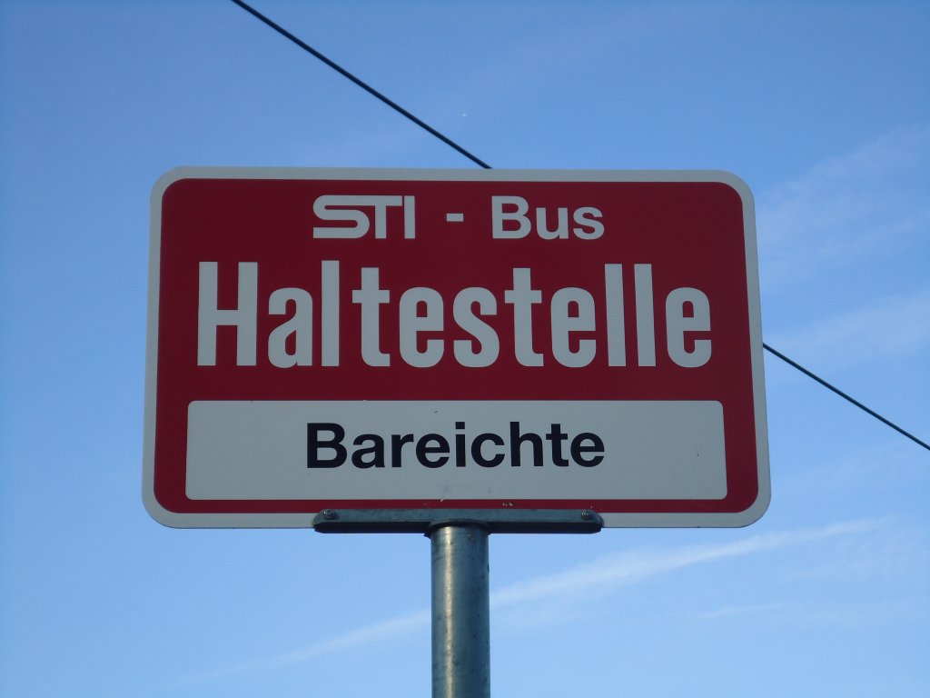 (136'788) - STI-Haltestelle - Aeschlen, Bareichte - am 21. November 2011
