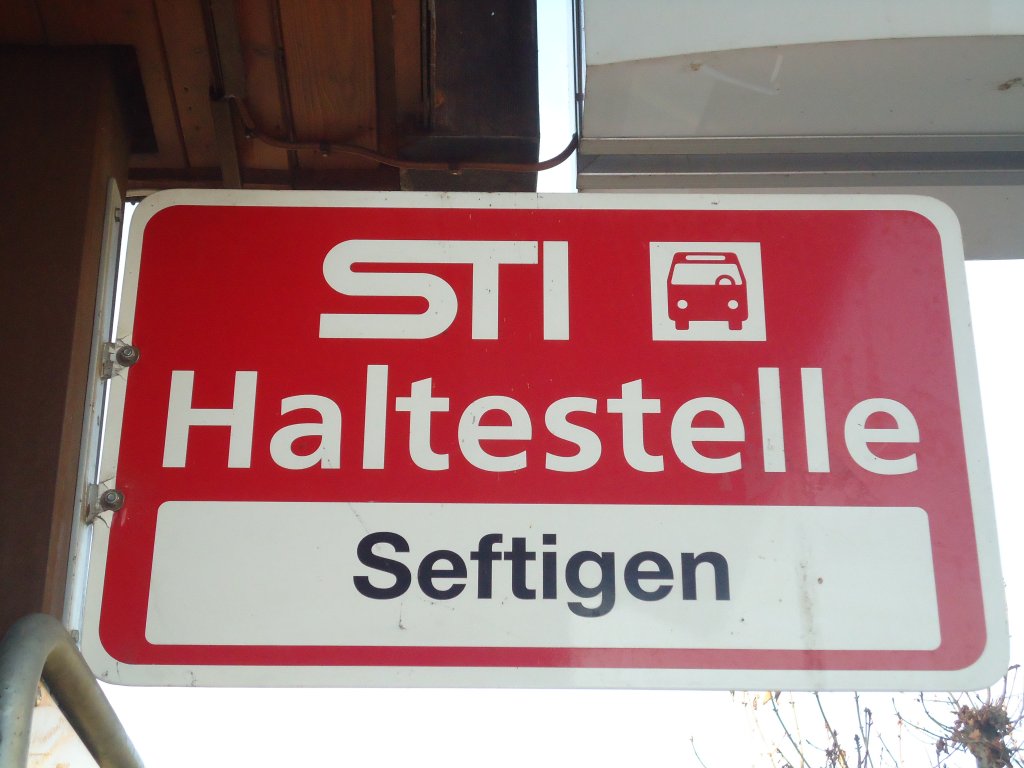 (136'802) - STI-Haltestelle - Seftigen, Seftigen - am 22. November 2011