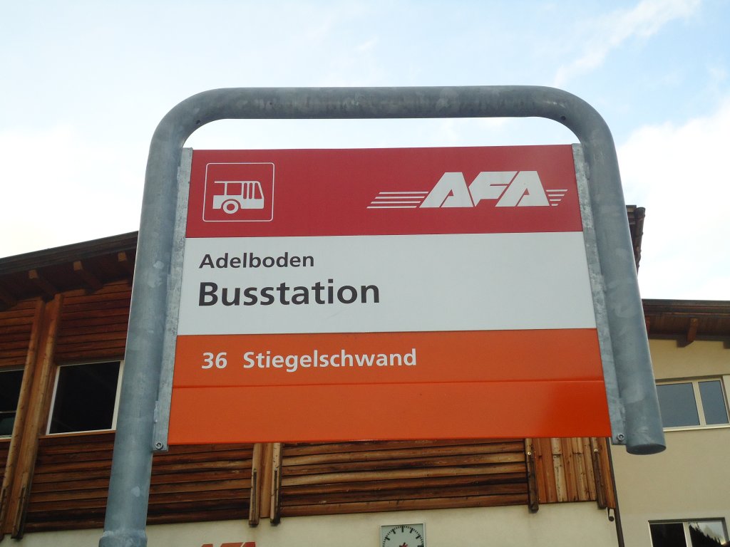 (137'104) - AFA-Haltestelle - Adelboden, Busstation - am 4. Dezember 2011