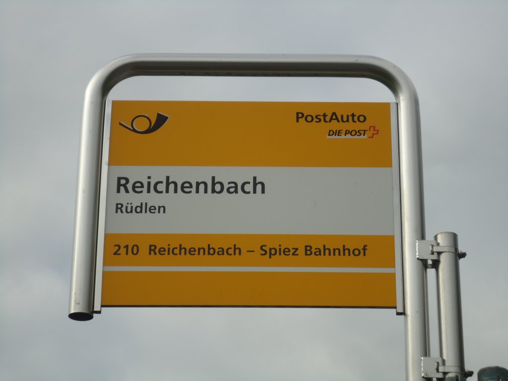 (138'435) - PostAuto-Haltestelle - Reichenbach, Rdlen - am 6. April 2012