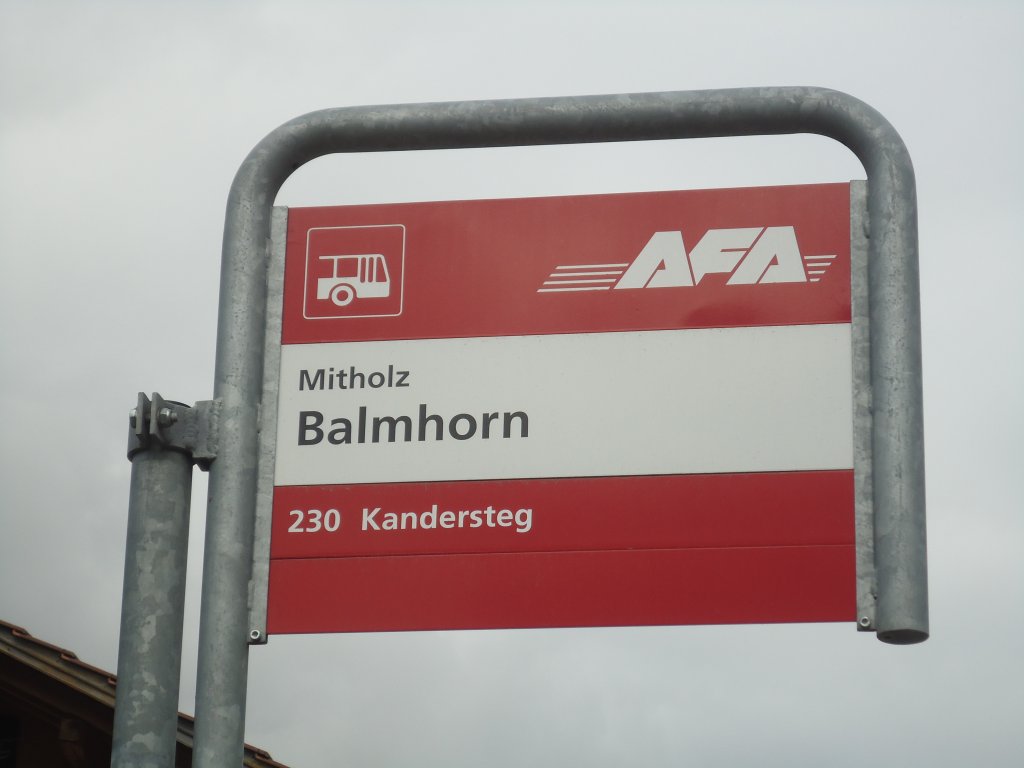 (138'464) - AFA-Haltestelle - Mitholz, Balmhorn - am 6. April 2012