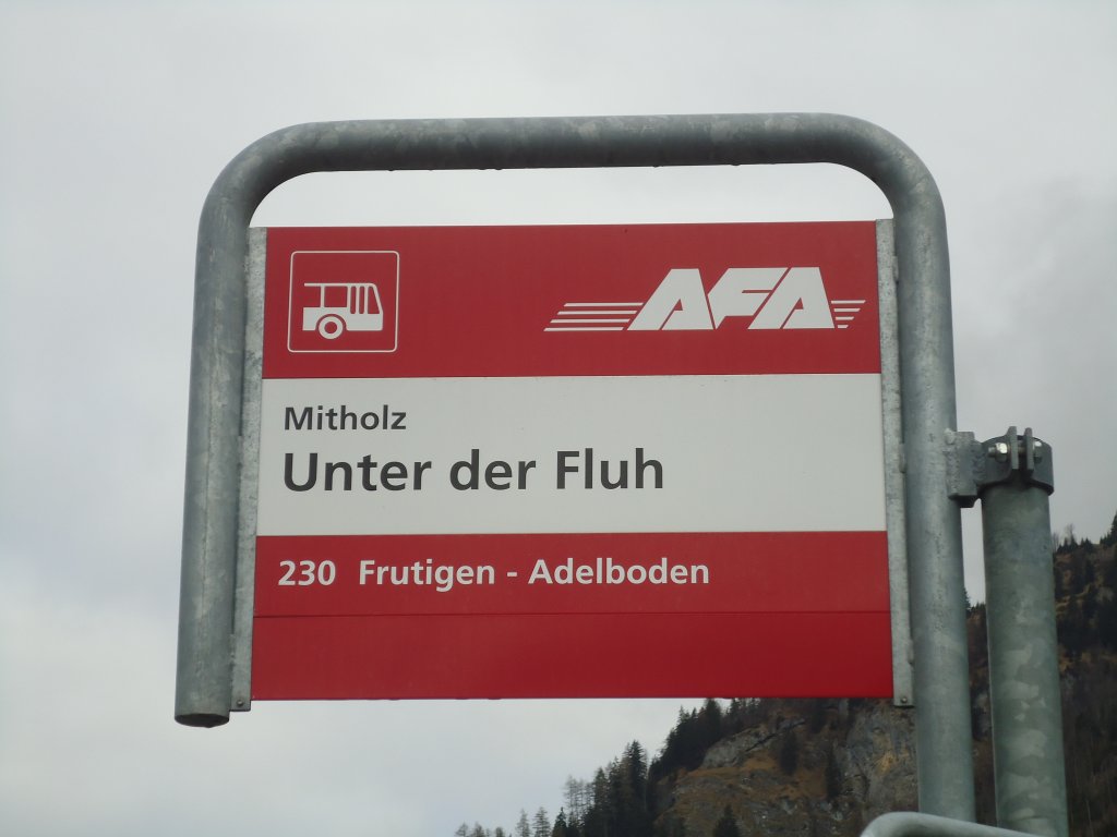(138'466) - AFA-Haltestelle - Mitholz, Unter der Fluh - am 6. April 2012