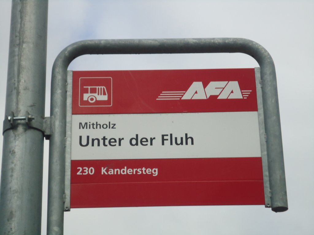 (138'467) - AFA-Haltestelle - Mitholz, Unter der Fluh - am 6. April 2012
