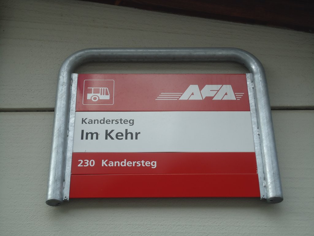 (138'471) - AFA-Haltestelle - Kandersteg, Im Kehr - am 6. April 2012